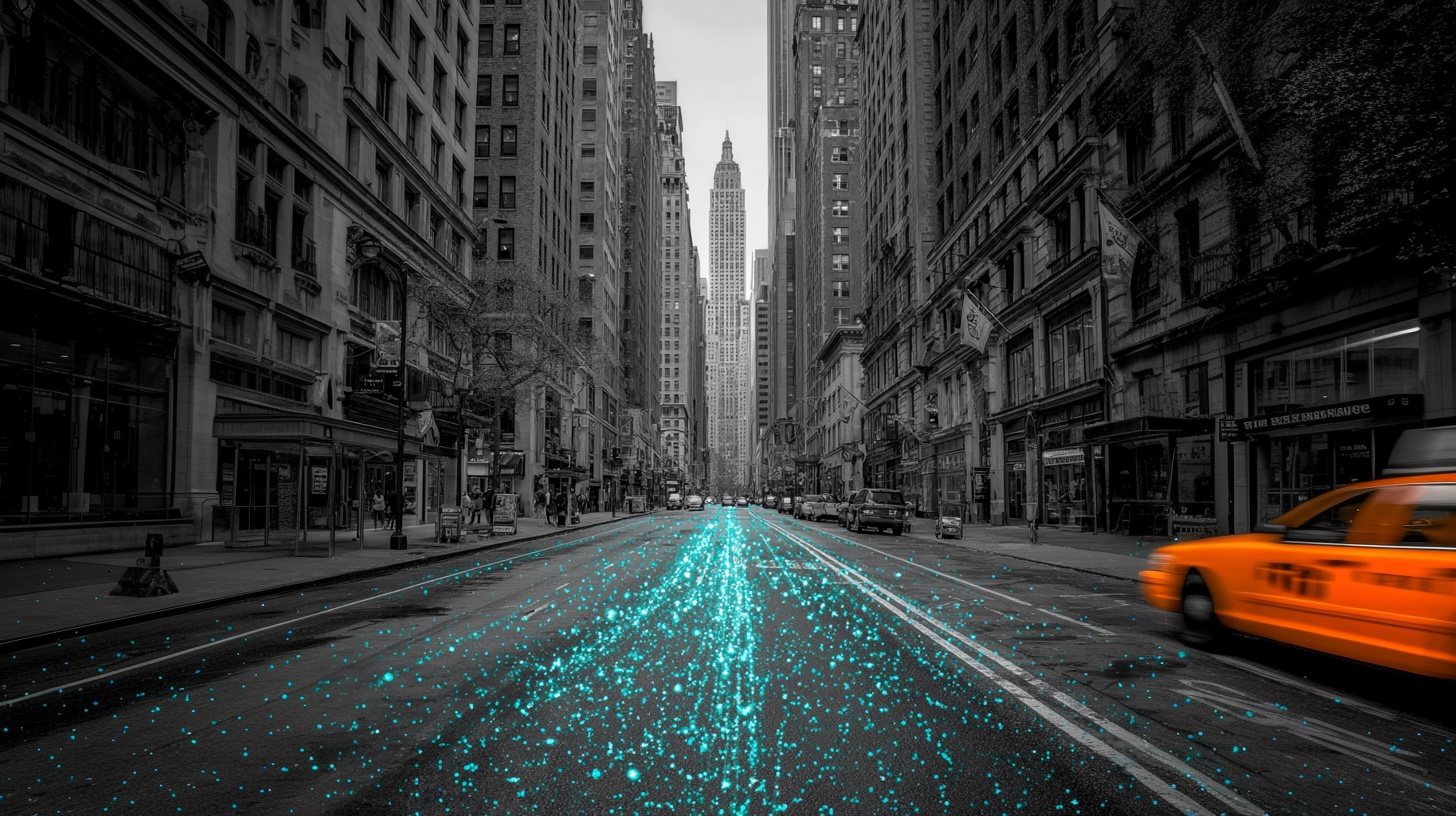 City lights background